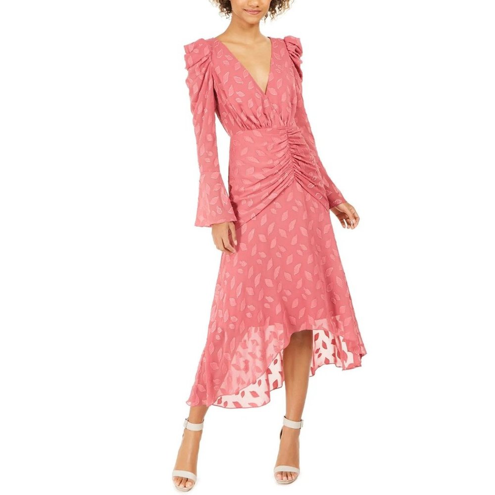 Rachel Zoe NWT Pink Vicente Embroidered Midi Dress Size 8